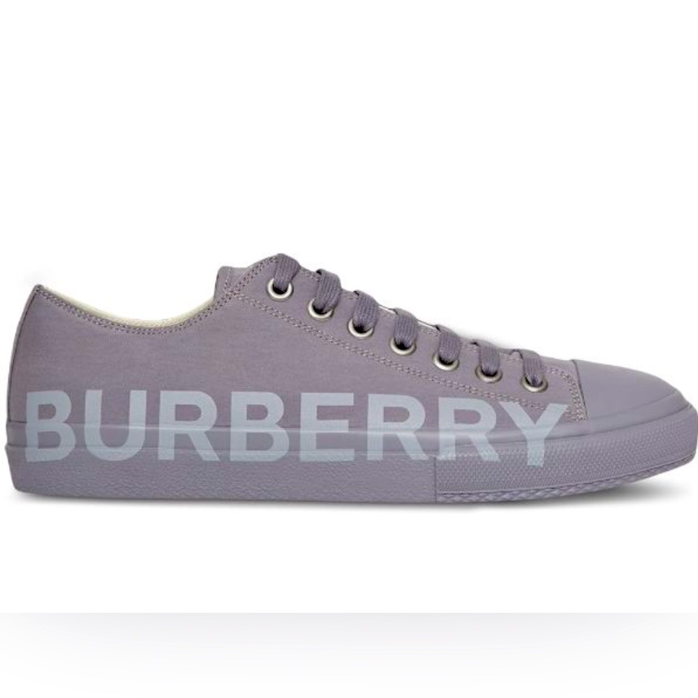 Burberry white canvas logo print sneakers (size 41) 8 men